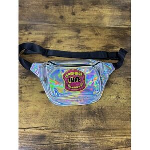 Mirror Prism White Multi-Colored Waist/Shoulder Bag Fanny Pack